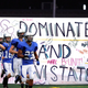 Image for article titled Polite High School Football Team Runs Around Banner That Took Hours To Make
